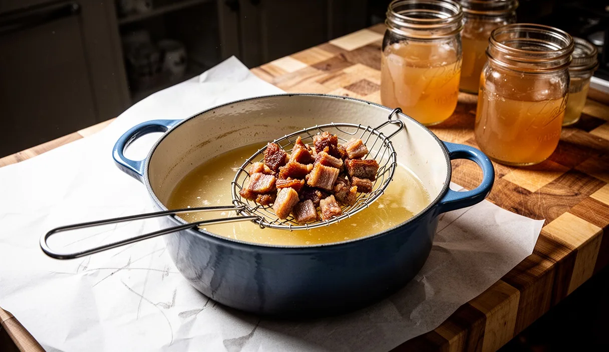 Rendering Beef Suet into Clean Cooking Tallow